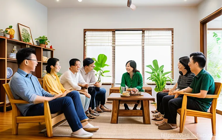 회복탄력성을 위한 의사소통 기술 - **Prompt:** A professional and constructive interaction in a bright, contemporary open-plan office s...