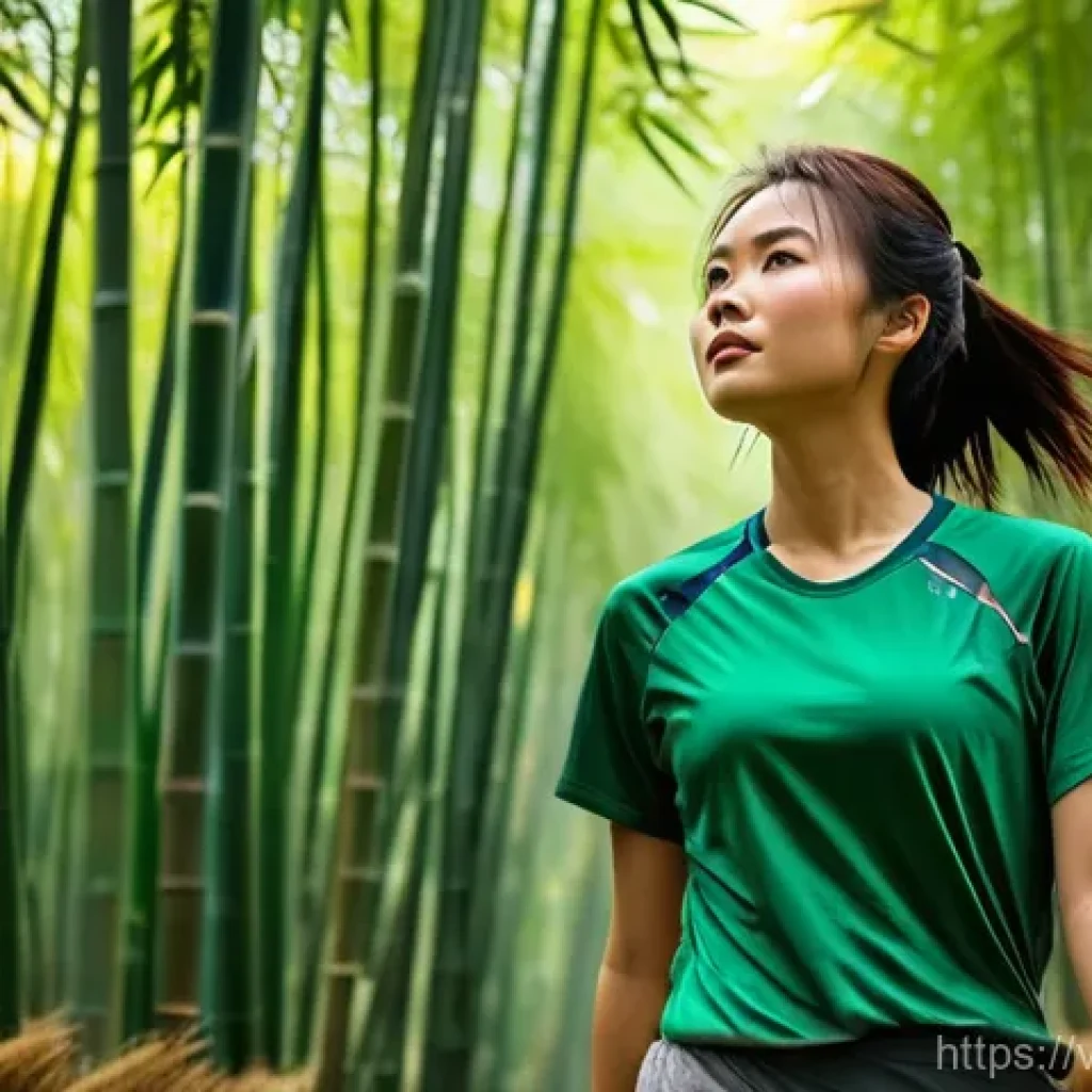 회복탄력성을 높이는 성공적인 사례 - **Prompt:** A vibrant, dynamic image of a young Vietnamese woman, in her late 20s, with a determined...