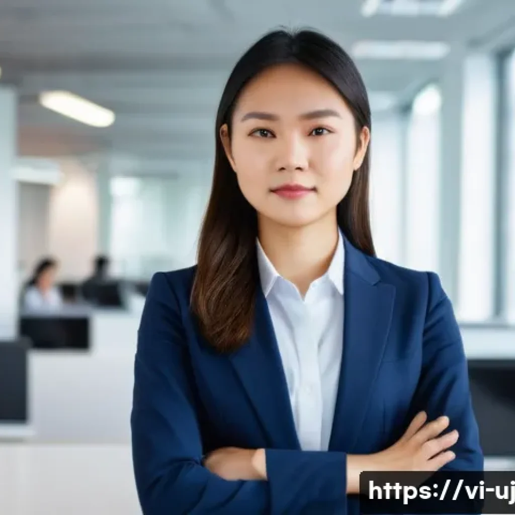 경력 회복탄력성 향상에 도움이 되는 온라인 강의 - **Prompt:** "A young Vietnamese professional, dressed in smart business casual attire, stands confid...